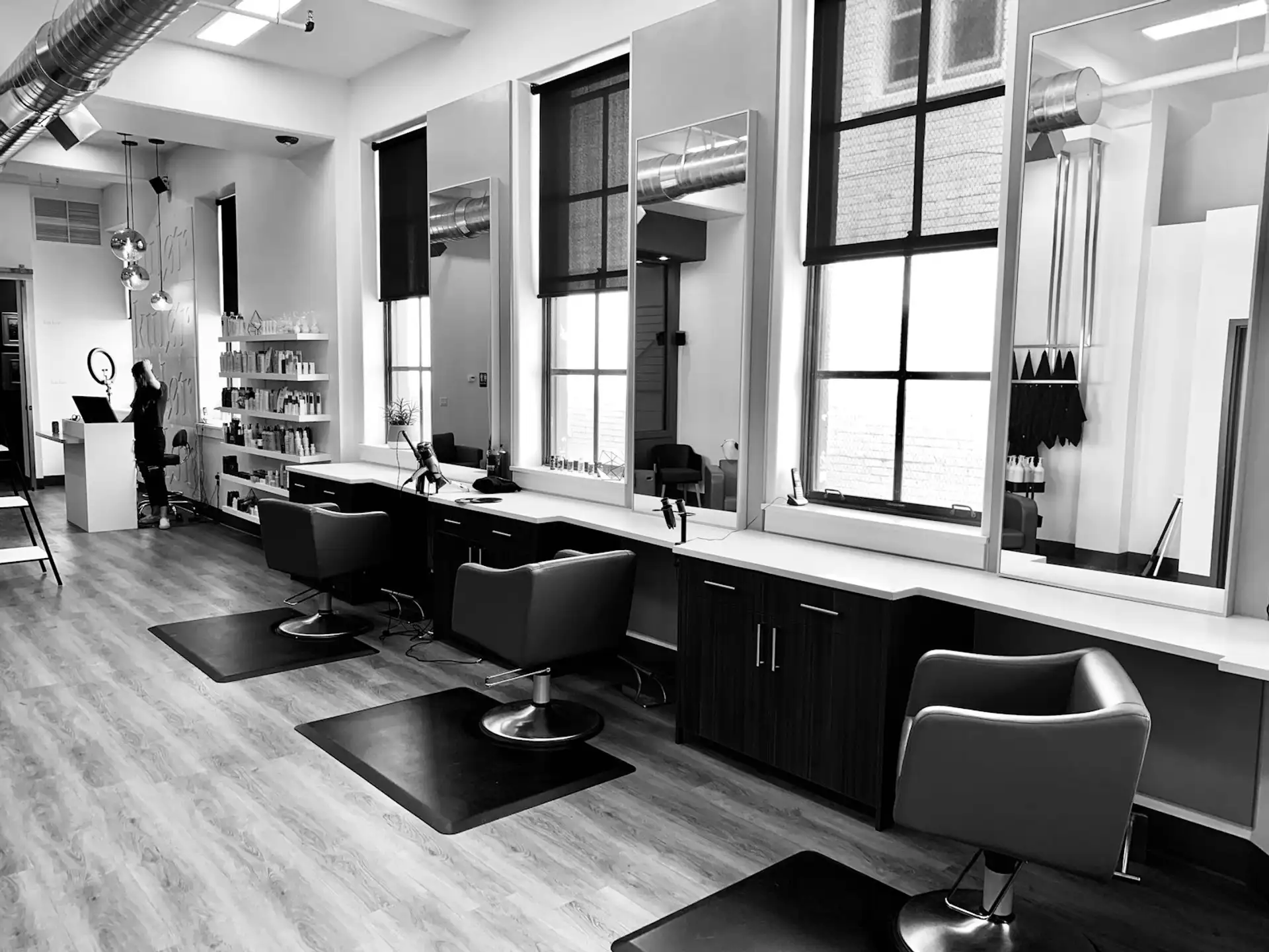 The light-filled Marisol salon floor in La Jolla